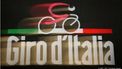 A banner of   the 91st edition of 'Giro d'Italia' (Italian Tour) is pictured durind the presentation at Teatro degli Arciboldi in Milan, 01 December 2007. The 91st edition of the Tour of Italy will begin in Palermo and end in Milan after covering 3,423.8 km over 23 days.
 AFP PHOTO GIUSEPPE CACACE
GIUSEPPE CACACE / AFP