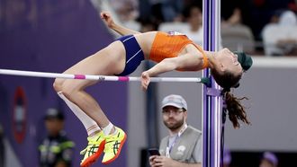 epa12389228 Sofie Dokter of the Netherlands competes in the High Jump of the Heptathlon at the World Athletics Championships 2025 in Tokyo, Japan, 19 September 2025.  EPA/KIYOSHI OTA