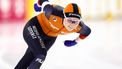HEERENVEEN - Marijke Groenewoud (NED) tijdens de 1500 meter voor vrouwen op de ISU WK Afstanden schaatsen in Thialf. ANP VINCENT JANNINK