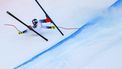 epa11073325 Aleksander Aamodt Kilde of Norway crashes during the Men's downhill race at the FIS Alpine Skiing World Cup in Wengen, Switzerland, 13 January 2024.  EPA/PETER SCHNEIDER