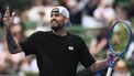 epa12645682 Nick Kyrgios of Australia reacts in a match against Zhang Zhizhen of China during the Kooyong Classic tennis tournament in Melbourne, Australia, 13 January 2026.  EPA/JOEL CARRETT EDITORIAL USE ONLY. AUSTRALIA AND NEW ZEALAND OUT