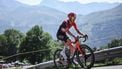 INEOS Grenadiers team's Spanish rider Carlos Rodriguez cycles during the 13th stage of the 112th edition of the Tour de France cycling race, 10.9 km individual time trial  between Loudenvielle and Peyragudes, in the Pyrenees mountains of southwestern France, on July 18, 2025. 
Anne-Christine POUJOULAT / AFP