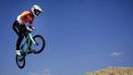 ARNHEM - Laura Smulders in actie tijdens de vierde wedstrijd om de wereldbeker BMX. ANP ROBIN VAN LONKHUIJSEN