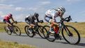2022-06-25 16:25:24 EMMEN - Wielrensters Lonneke Unen, Charlotte Kool en Shirin van Anrooij in actie tijdens het NK Wielrennen in Drenthe. ANP BAS CZERWINSKI
