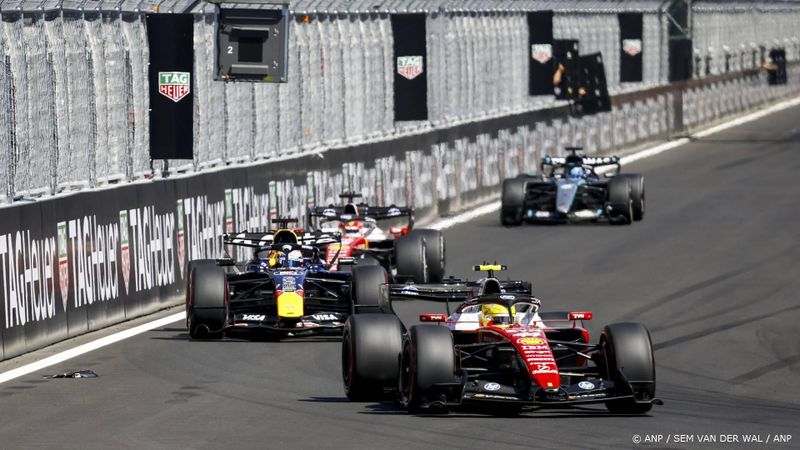 MADRID - Max Verstappen (Red Bull Racing) tijdens de Grote Prijs van Spanje op het Madring-circuit. SEM VAN DER WAL / ANP