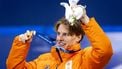 MILAAN - Jens van ’t Wout tijdens de medailleceremonie voor de 1000 meter bij het shorttrack schaatsen in de Milano Ice Skating Area op de Olympische Winterspelen van Milaan. SEM VAN DER WAL / ANP