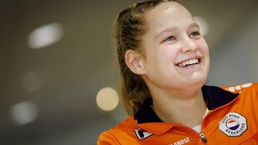 ARNHEM - Judoka Joanne van Lieshout tijdens een persmoment in Sportcentrum Papendal in aanloop naar het EK Judo. ANP SEM VAN DER WAL