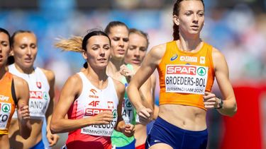 BIRMINGHAM - Femke Broeders-Bol in actie op de kwalificatie 800 meter tijdens tweede dag van de EK atletiek. IRIS VAN DEN BROEK / ANP