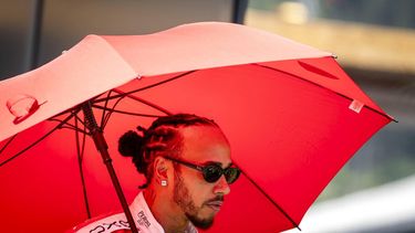 SPIELBERG - Lewis Hamilton (Ferrari) op het Red Bull Ring racecircuit in aanloop naar de Grote Prijs van Oostenrijk. SEM VAN DER WAL / ANP