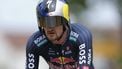 Red Bull - BORA - hansgrohe team's German rider Nico Denz cycles to the finish line of the 7th stage of the 111th edition of the Tour de France cycling race, 25,3 km individual time trial between Nuits-Saint-Georges and Gevrey-Chambertin, on July 5, 2024. 
Thomas SAMSON / AFP