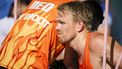 PARIJS - Stefan Boermans en Yorick de Groot zijn uitgeschakeld door Duitsland tijdens de beachvolleybal kwartfinale op de Olympische Spelen. ANP IRIS VAN DEN BROEK