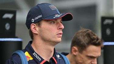 Red Bull Racing's Dutch driver Max Verstappen arrives in the paddock prior to the first practice session ahead of the Formula One Azerbaijan Grand Prix at the Baku City Circuit in Baku on September 13, 2024. 
Andrej ISAKOVIC / AFP