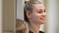 ARNHEM - Nika Daalderop tijdens een training van de TeamNL Volleybaldames voorafgaand aan een speelronde van de Volleyball Nations League in Nederland en het WK volleybal in Thailand. ANP IRIS VAN DEN BROEK
