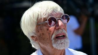 British business magnate and motorsport executive Bernie Ecclestone is pictured prior to the Formula One Austrian Grand Prix at the Red Bull Ring race track in Spielberg, Austria, on June 29, 2025.  
Andrej ISAKOVIC / AFP