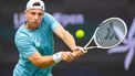 DEN BOSCH - Tallon Griekspoor tijdens de ATP-enkelspelwedstrijd tegen Zhizhen Zhang (CHN) op het Libéma Open 2026. Het gecombineerde ATP/WTA-toernooi wordt gehouden op het evenemententerrein van het voormalige autothemapark Autotron. IRIS VAN DEN BROEK / ANP