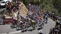 epa12669402 The Peloton at the Corkscrew during stage 2, Norwood to Uraidla, 148.1km of the 2026 Men's Tour Down Under professional road bicycle race in Adelaide, Australia, 22 January 2026.  EPA/MATT TURNER EDITORIAL USE ONLY AUSTRALIA AND NEW ZEALAND OUT