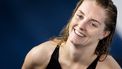 DOHA - Marrit Steenbergen na afloop van de 50 vrij vrouwen vrouwen tijdens de zevende dag van de wereldkampioenschappen langebaan zwemmen. De WK was een van de mogelijkheden voor de Nederlandse zwemmers om limieten te zwemmen voor de Spelen van Parijs in 2024. ANP KOEN VAN WEEL