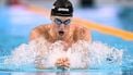 Netherlands' swimmer Caspar Corbeau competes in a heat of the men's 100m breaststroke swimming event during the 2025 World Aquatics Championships in Singapore on July 27, 2025. 
MANAN VATSYAYANA / AFP
