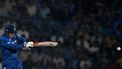 2023-10-15 16:21:17 England's Harry Brook plays a shot during the 2023 ICC Men's Cricket World Cup one-day international (ODI) match between England and Afghanistan at the Arun Jaitley Stadium in New Delhi on October 15, 2023. 
Money SHARMA / AFP