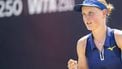 DEN BOSCH - Suzan Lamens (NED) in haar partij tegen Elisabetta Cocciaretto (ITA) tijdens de kwartfinale van het Libema Open. Het tennistoernooi vindt plaats in in het Autotron van Rosmalen. ANP SANDER KONING