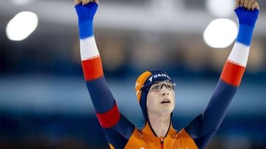 HEERENVEEN - Jenning De Boo (NED) in actie op de 1000 meter sprint mannen tijdens de tweede dag van de WK allround en sprint in ijsstadion Thialf. SEM VAN DER WAL / ANP