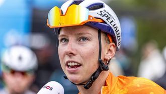 BEEK - Wielrenster Lorena Wiebes voor aanvang van het WK gravel. Het is de eerste keer dat dit wereldkampioenschap in Nederland werd gehouden. ANP MARCEL VAN HOORN
