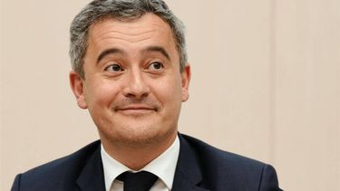 French Minister of the Interior Gerald Darmanin waits prior to his hearing before the Senate Law Commission on the application of the March 19, 2023 law on the 2024 Olympic Games, in Paris on March 5, 2024. 
Dimitar DILKOFF / AFP