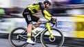 Team Visma-Lease a Bike's Belgian rider Wout van Aert competes during the 'Natourcriterium Herentals' cycling race, in Herentals on July, 31 2025. 
Tom Goyvaerts / Belga / AFP