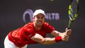 DEN BOSCH - Botic van de Zandschulp tijdens de ATP-enkelspelwedstrijd tegen Tallon Griekspoor op het Libéma Open 2026. Het gecombineerde ATP/WTA-toernooi wordt gehouden op het evenemententerrein van het voormalige autothemapark Autotron. FREEK VAN DEN BERGH / ANP
