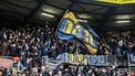 WAALWIJK - Fans vieren overwinning RKC tijdens de Nederlandse Eredivisie wedstrijd tussen RKC Waalwijk en Willem II in het Mandemakers Stadion op 26 januari 2025 in Waalwijk, Nederland. ANP BART STOUTJESDIJK
