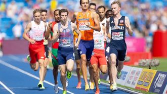 BIRMINGHAM - Stefan Nillessen in actie tijdens de kwalificatie 1500 meter op de vijfde dag van de EK atletiek. IRIS VAN DEN BROEK / ANP