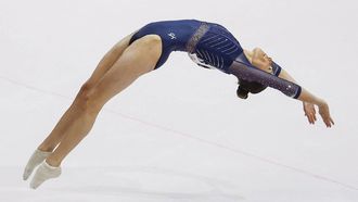 epaselect epa12467029 Naomi Visser of Netherlands performs in the Women's Floor Exercise of the All-Around Qualifications at the FIG Artistic Gymnastics World Championships 2025 in Jakarta, Indonesia, 20 October 2025.  EPA/MAST IRHAM