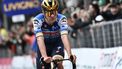 Soudal Quick-Step team's Belgian rider Remco Evenepoel cycles to the finish line to take second place in the 118th edition of the Giro di Lombardia (Tour of Lombardy), a 252km cycling race from Bergamo to Como on October 12, 2024. 
Marco BERTORELLO / AFP
