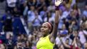 2023-08-29 04:26:10 USA's Coco Gauff celebrates her victory over Germany's Laura Siegemund during the US Open tennis tournament women's singles first round match at the USTA Billie Jean King National Tennis Center in New York City, on August 28, 2023. 
COREY SIPKIN / AFP