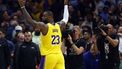 (FILES) LeBron James #23 of the Los Angeles Lakers after a 116-112 win against the LA Clippers at Crypto.com Arena on February 28, 2024 in Los Angeles, California. LeBron James became the first NBA player to reach 40,000 career regular-season points on March 2, 2024, the 39-year-old superstar scoring nine against defending champion Denver to achieve the milestone.
RONALD MARTINEZ / GETTY IMAGES NORTH AMERICA / AFP