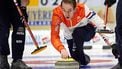 epa08001405 Wouter Goesgens, the Netherlands, during the Le GruyÃ©re AOP European Curling Championships 2019 at Olympiahallen in Helsingborg, Sweden on November 16, 2019.  EPA/Anders Bjuro  SWEDEN OUT