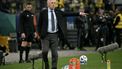 Brazil's Italian head coach Carlo Ancelotti gestures during the 2026 FIFA World Cup South American qualifiers football match between Brazil and Paraguay at the Neo Quimica Arena in Sao Paulo, Brazil, on June 10, 2025.  
NELSON ALMEIDA / AFP