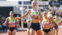 HENGELO - Femke Broeders-Bol (Nederland) in actie op het onderdeel 800 meter tijdens de 45e editie van de FBK Games. De belangrijkste internationale atletiekwedstrijd van Nederland vindt plaats in Hengelo. VINCENT JANNINK / ANP