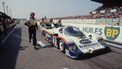 The Rothmans Porsche team Porsche 956 N°2 driven by German Jochen Mass and Stefan Bellof makes a pit stop during the 51st edition of the 24 hours of Le Mans, on June 19, 1983 on the circuit de la Sarthe in Le Mans, western France. The first edition of the endurance race was run on May 26 and 27, 1923. Big favorite of the 51st edition of the 24 hours of Le Mans, Porsche wins with Porsche 956 the first eight places, including the first with driver Australian Vern Schuppan and US Hurley Haywood and Al Holbert.
Gabriel DUVAL / AFP