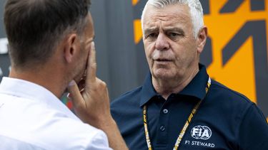 epa12172135 FIA steward Derek Warwick in conversation on media day in the paddock for the Formula 1 Grand Prix of Canada at the Circuit Gilles-Villeneuve in Montreal, Canada, 12 June 2025. The 2025 Canadian Grand Prix will take place on 15 June 2025.  EPA/SHAWN THEW