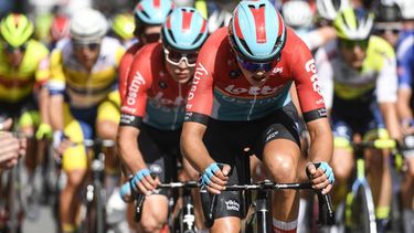 Lotto-Dstny's Dutch rider Mathijs Paasschens competes in the 