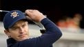 BADHOEVEDORP - Daan Huizing tijdens de 104e editie van het KLM Open golf op The International golfbaan nabij Amsterdam. ANP SANDER KONING
