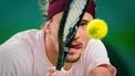 epa13306208 Alexander Zverev of Germany in action during his men's singles quarter-final match against Alex de Minaur of Australia at the Shanghai Masters tennis tournament in Shanghai, China, 15 October 2026.  EPA/ALEX PLAVEVSKI