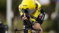 epa11198688 Danish rider Jonas Vingegaard of team Team Visma - Lease a Bike in action during the 1st stage of the 59th Tirenno-Adriatico cycling race, an individual time trial over 10km in Lido di Camaiore, Italy, 04 March 2024.  EPA/ROBERTO BETTINI