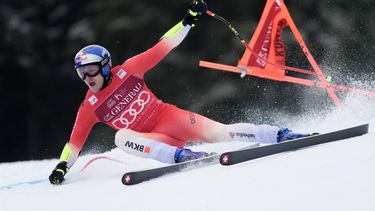 Switzerland's Marco Odermatt competes in the men's Super G event of the FIS Ski World Cup in Kvitfjell, Norway on March 9, 2025. 
Cornelius Poppe / NTB / AFP