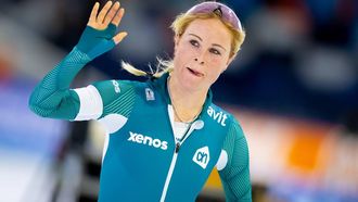 HEERENVEEN - Marijke Groenewoud in actie op de 3000 meter tijdens de eerste dag van het NK Allround & Sprint. IRIS VAN DEN BROEK / ANP