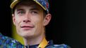 Team Visma - Lease a Bike team's Danish rider Jonas Vingegaard celebrates on the podium after winning the 11th stage of the 111th edition of the Tour de France cycling race, 211 km between Évaux-les-Bains and Le Lioran, on July 10, 2024. 
Thomas SAMSON / AFP