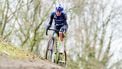 Team Baloise Glowi Lions' Dutch rider Lucinda Brand competes during the women's elite race of the cyclo-cross World Cup, stage 5 out of 12 of the UCI World Cup competition, in Antwerp on December 20, 2025.
 
JASPER JACOBS / BELGA / AFP