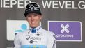 epa11999740 Winner Dutch rider Lorena Wiebes of Team SD Worx - Protime poses on the podium for the Women's Gent-Wevelgem in Flanders Fields, a one-day cycling race over 168.9km from Ypres to Wevelgem, Belgium, 30 March 2025.  EPA/OLIVIER MATTHYS