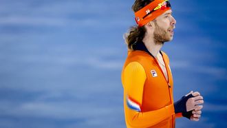 MILAAN - Jorrit Bergsma tijdens een training in het Milano Speed Skating Stadium. De langebaanschaatsers bereiden zich voor op hun deelname aan de Olympische Winterspelen. SEM VAN DER WAL / ANP